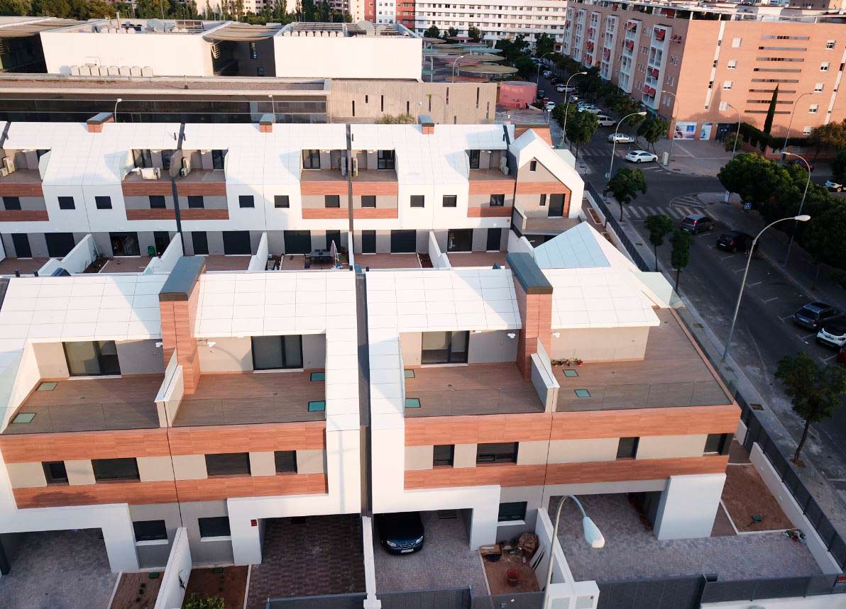 Cubierta de viviendas en Residencial Fuerteventura